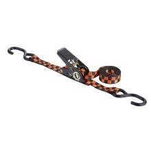 1 tonelada catraca Tie Strap com preto spray-pintura S gancho