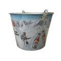 Embossed logo Ice Bucket with Portable Handle