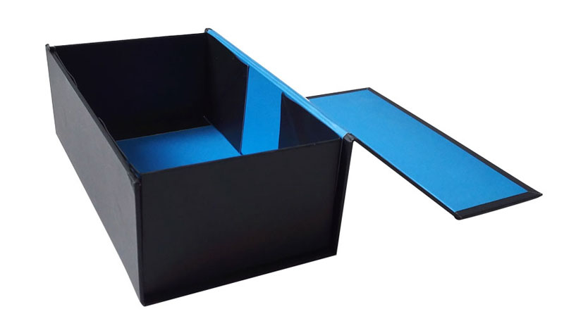  Folding Black Cardboard Custom Cosmetic Packaging Box