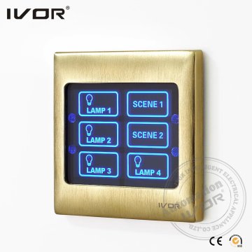 Interruptor de luz doméstica Ivor Smart con escena y control remoto