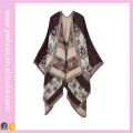 2016 Pashmina Splice Loose Cloak Diseño Invierno Mujer bufanda Mantón