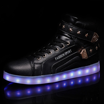 LED Sneaker Ankle Boots For Women Men