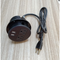 Black Round USB Charger for Office