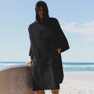 Serviette de plage à capuche poncho imprimée