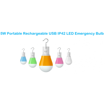 Bombilla de emergencia LED USB recargable portátil