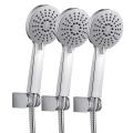 pulvérisateur de douche push chrome avec crochet