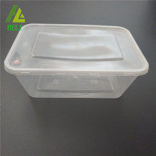 Takeaway micro-ondes transparent pp boîte de nourriture en plastique