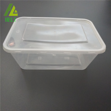 Takeaway micro-ondes transparent pp boîte de nourriture en plastique