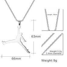 fashion jordan necklaces pendants stainless steel basketball accessories men jewelry