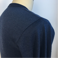 Men's Long Sleeves Dark Blue Sweater