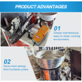 Industrial cookware riveting machine