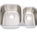 1.2mm double bowl stainless steel 304 sink 9653AL