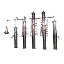 Torre de destilación de columna de destilador de alcohol de acero inoxidable/de cobre