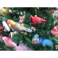 glass Red Yellow Parrot  ornament Tropical Bird