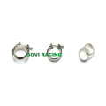 304 Stainless Steel V Band Clamps with Flanges for Exhaust Pipe