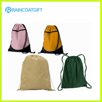 Mochila promocional de cordão de poliéster RGB-151