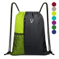 Nylon polyester backpack drawstring duffle/ gym/ sports bag