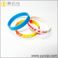 promotional gift embossed silicone rubber bracelets