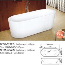 Cupc Acrylic Fiberglass Soaking Bathtubs Standing Alone