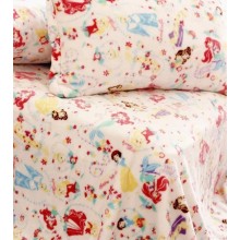 Children Flannel Bedding Set: Cartoon Blanket and Pillowcase