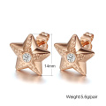 Pendientes acero inoxidable estrella Fashiona Rose oro envío gratis