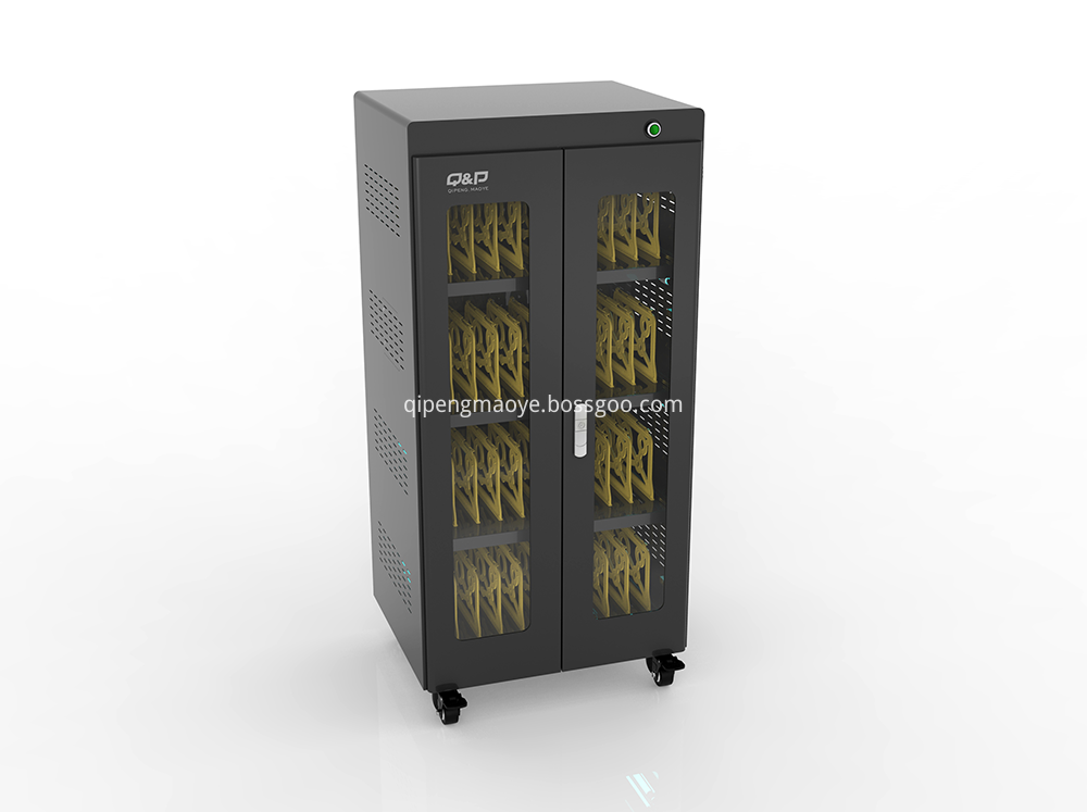 Security locker charging cart