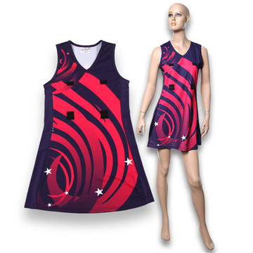 Fashion cheap netball dress polyester netball skirt