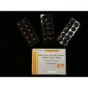 Ferrous Sulfate + Folic Acid + Vitamin C Tablet