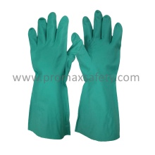 13mil Guantes de trabajo Nitrile Verde sin forro con Ce certificado