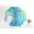 Earth Printing Straight Umbrella (BD-25)