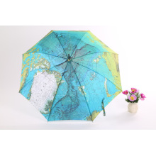 Earth Printing Straight Umbrella (BD-25)