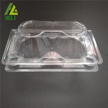 chicken egg trays in clear plastic material