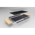 high energy yield flat plate solar collector