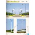 Solar energy street light poles