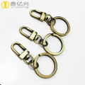 Metal Swivel Snap Hook Keychain With Key Ring