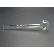 Factory Wholesale Glass Smoking Pipe Sweet Puff Pipe 14cm with 2 Balancers