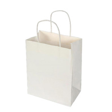 Белая корзина для крафт-бумаги без печати