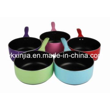 Kitchenware Colorful Aluminum Ceramic/Non-Stick Sauce Pan Cookware