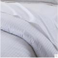 Canasin Classic 1cm Stripe Hotel Linen 100% Cotton White