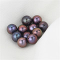 Snh Peacock Color 7.5-8mm Fashion Round Pearl Loose Beads