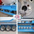 stainless steel edible oil semi trailer tanker