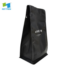 bolsa de café reciclable ecológica kraft con cierre de cremallera reutilizable y válvula de 1 kg