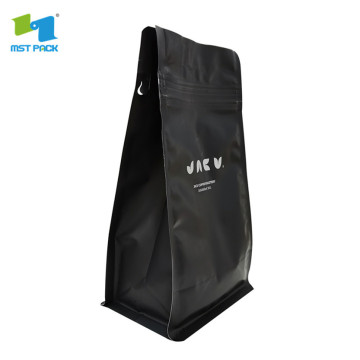 eco friendly recyclable coffee bag kraft with reusable zip lock and valve 1kg