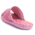 Women Slippers Pansy Lace Upper Indoor Slippers Comfortable Room Wear