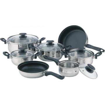 Special bakelite handle 12pcs cookware set