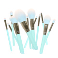 Customize Luxury Makeup Brushes Private Label Green