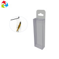 Hanger Fish Bait PVC Plástica Caja de acetato transparente