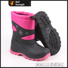 Bota de inverno feminino cor de rosa com sola TPR (SN5231)