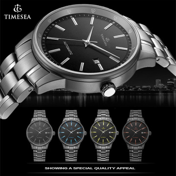 Relógio de pulso dos homens do relógio da parte superior da qualidade automática com Quality72290 impermeável