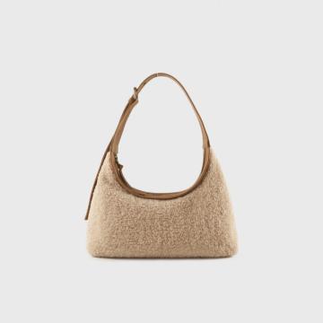 Faux Fur Hobo Shoulder Bags for Women